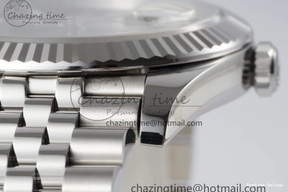 0412 DateJust 41 SS Fluted Bezel KING 1:1 Best Edition 904L Steel Black Stick Dial on Jubilee Bracelet VR EasyCare 2208